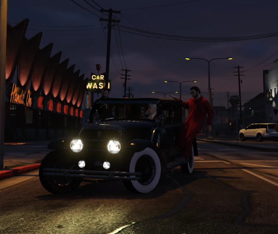 Old money, new trouble, outside Hands On Car Wash.